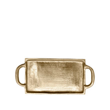 Load image into Gallery viewer, Apollo Tray with Handles Small 30x14x1.5cm Gold; ETA Mid April
