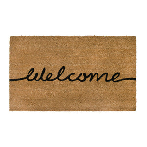 PVC Backed Coir Printed Mat 45x75cm Welcome