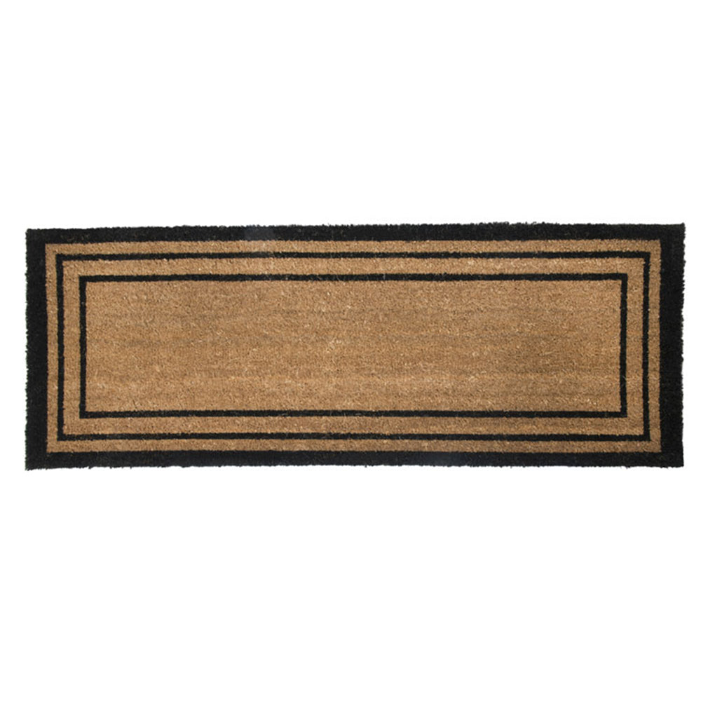 PVC Backed Coir Printed Mat Ranchslider 40x120x1.5cm Rectangular Lines