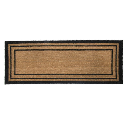 PVC Backed Coir Printed Mat Ranchslider 40x120x1.5cm Rectangular Lines