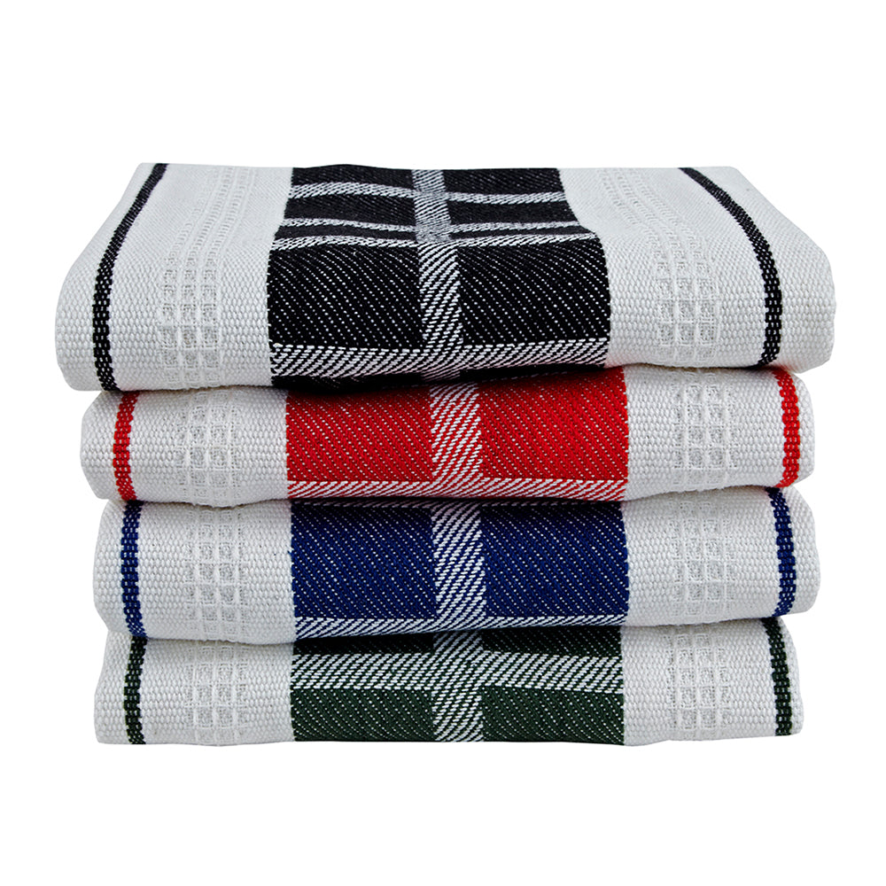 Chef 4 Pack Tea Towel 50x70cm Assorted