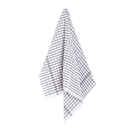 Elly 2 Pack Tea Towels 45x65cm Charcoal