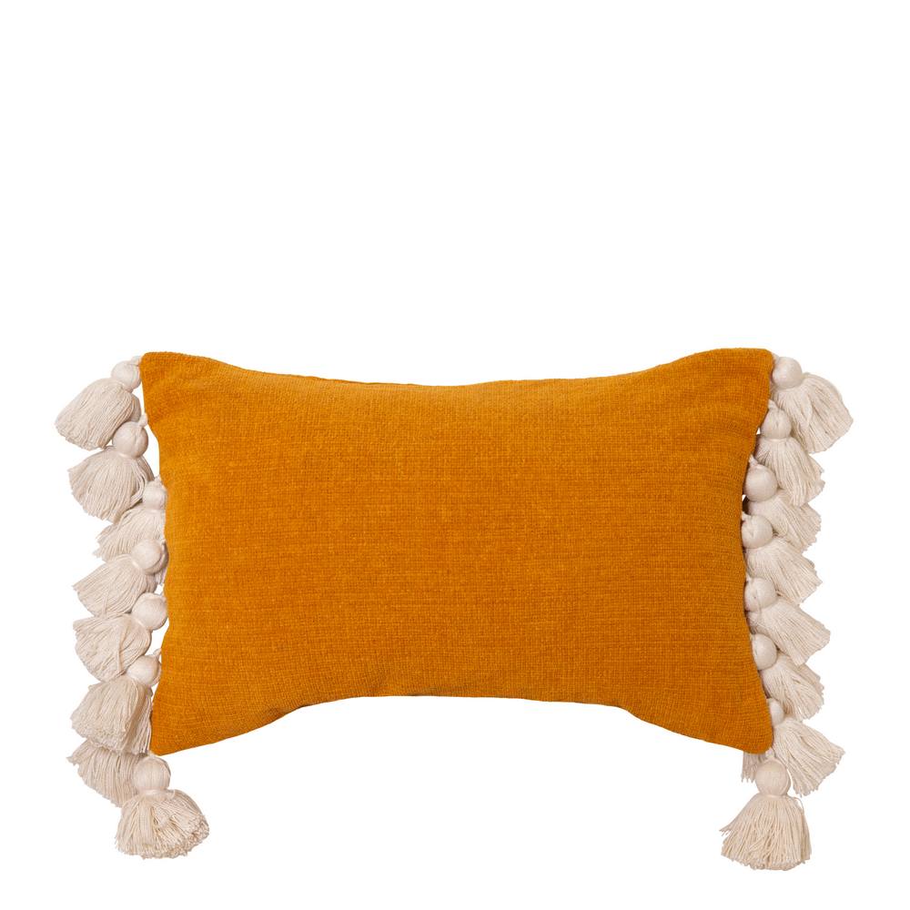 Janey Chenille Cushion 35x55cm Mustard