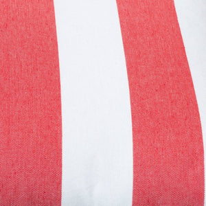 Outdoor Stripe Cushion 50x50cm Red