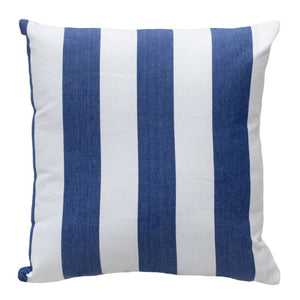 Outdoor Stripe Cushion 50x50cm Blue