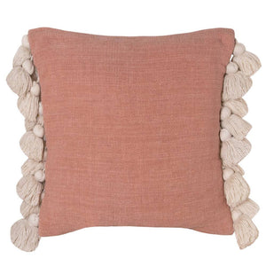 Janey Chenille Cushion 50x50cm Clay Pink