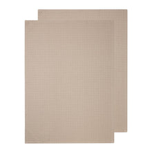 Load image into Gallery viewer, Waffle 2 Pack Tea Towels 50x70cm Sandstone

