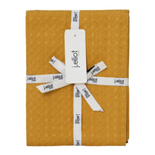 Load image into Gallery viewer, Waffle 2 Pack Tea Towels 50x70cm Mustard
