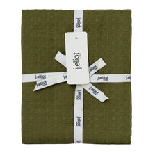 Load image into Gallery viewer, Waffle 2 Pack Tea Towels 50x70cm Olive
