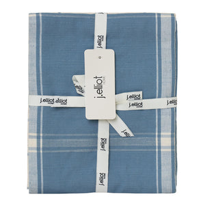 Check 2 Pack Tea Towels 50x70cm Steel Blue & Sand