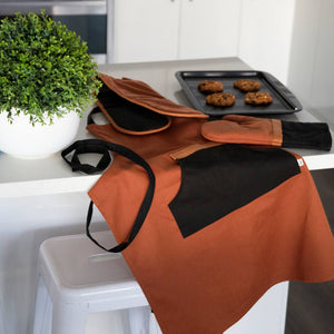Selby Double Glove 17x82cm Ginger & Black