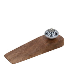 Load image into Gallery viewer, Jayda Door Stop 16x5x5cm Natural, Black &amp; White
