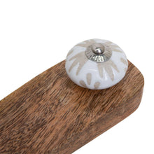 Load image into Gallery viewer, Jayda Door Stop 16x5x5cm Natural &amp; White
