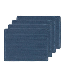 Load image into Gallery viewer, Miller Braided Placemat Set of 4 33x48cm Steel Blue
