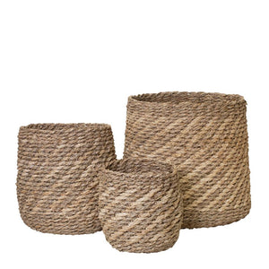 Accra Set of 3 Baskets Natural