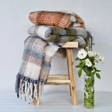 Load image into Gallery viewer, Aiden Faux Mohair Throw 130x160cm Navy Multi
