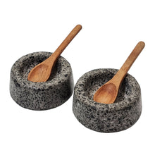 Load image into Gallery viewer, Alce Salt &amp; Pepper Pinch Pots With Spoons 7x7x3cm
