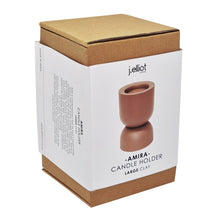 Load image into Gallery viewer, Amira Candle Holder Large 10x10x16cm Clay
