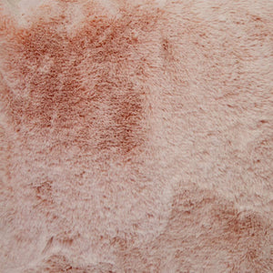 Archie Faux Fur Cushion 50x50cm Soft Pink