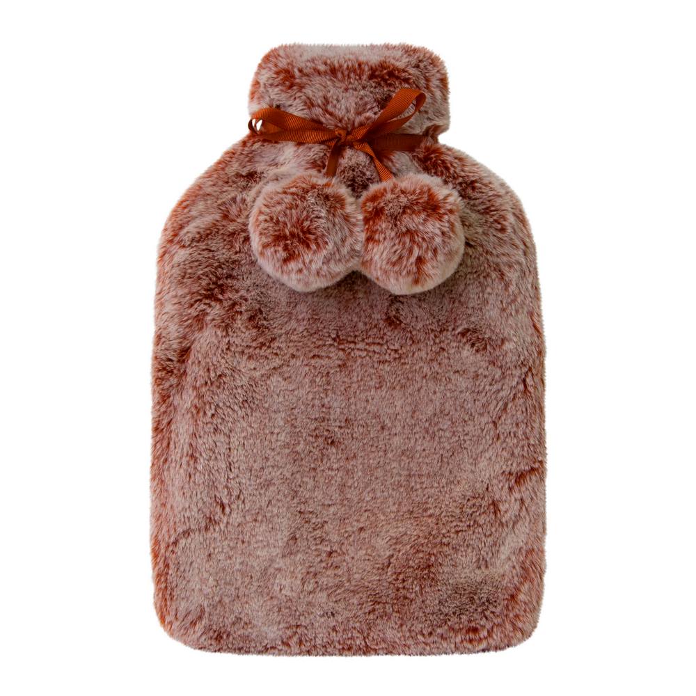 Archie Hot Water Bottle and Cover 37x22cm Terracotta