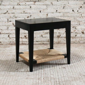 Aveno Side Table 50x40x50cm Black & Natural