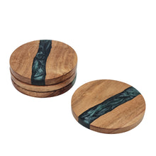 Load image into Gallery viewer, Bently Coasters Set of 4 10cm Evergreen
