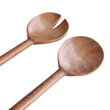 Load image into Gallery viewer, Brooks Salad Servers 30x7cm Natural
