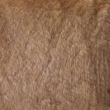 Load image into Gallery viewer, Brown Fox Faux Fur Cushion 50x50cm Brown
