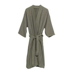 Camila Waffle Bathrobe 65x115cm Chive