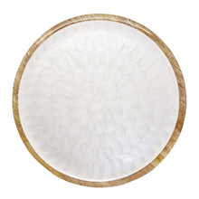 Load image into Gallery viewer, Como Footed Serving Plate 29x29x10cm Pearl Natural
