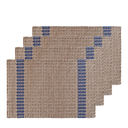 Conner Jute Placemat 4 pack 33x48cm Navy