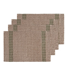 Load image into Gallery viewer, Conner Jute Placemat 4 pack 33x48cm Olive
