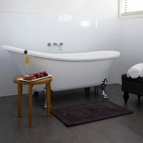 Dawson 2 Piece Bathmat Set 50x50cm & 50x80cm Charcoal