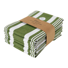 Load image into Gallery viewer, Eleanor 6 pack Tea Towel 50x70cm Olive
