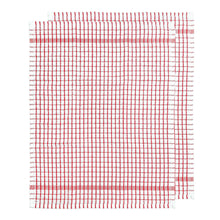 Load image into Gallery viewer, Elly 2 Pack Tea Towels 45x65cm Red
