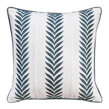 Load image into Gallery viewer, Fern Cushion 50x50cm Evergreen &amp; Ivory

