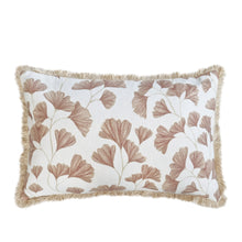 Load image into Gallery viewer, Ginkgo Cushion 35x55cm Warm Taupe &amp; Ivory
