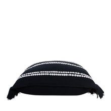 Load image into Gallery viewer, Hana Cushion 50x50cm Black &amp; Ivory
