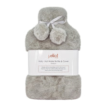 Load image into Gallery viewer, Holly Faux Fur Hotwater Bottle 37x22cm Dove
