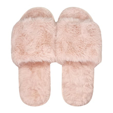 Load image into Gallery viewer, Holly Faux Fur Slippers 37 S-M Rose
