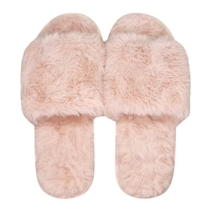 Holly Faux Fur Slippers 37 S-M Rose