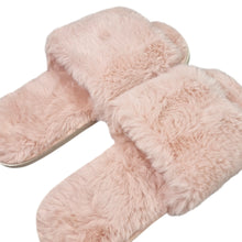 Load image into Gallery viewer, Holly Faux Fur Slippers 37 S-M Rose
