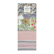 Load image into Gallery viewer, Hydrangea 3 Pack Tea Towel 50x70cm Rose Pink

