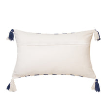 Load image into Gallery viewer, Jolie Cushion 35x50cm Blueberry &amp; Ivory

