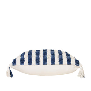 Jolie Cushion 35x50cm Blueberry & Ivory