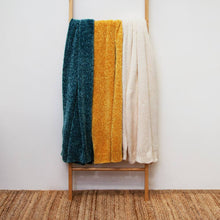 Load image into Gallery viewer, Leslie Chenille Throw 130x160cm Steel Blue

