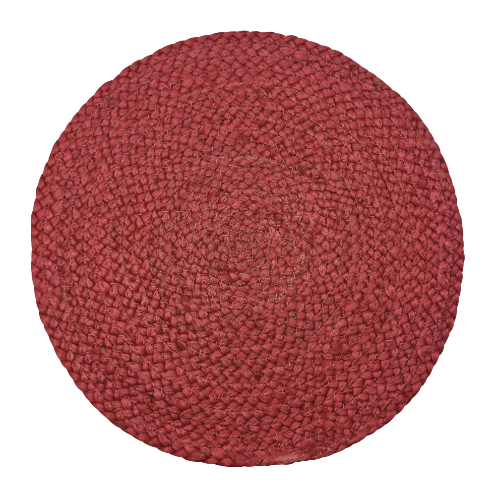Madden Jute Placemat 4 pack 35x35cm Dusty Red