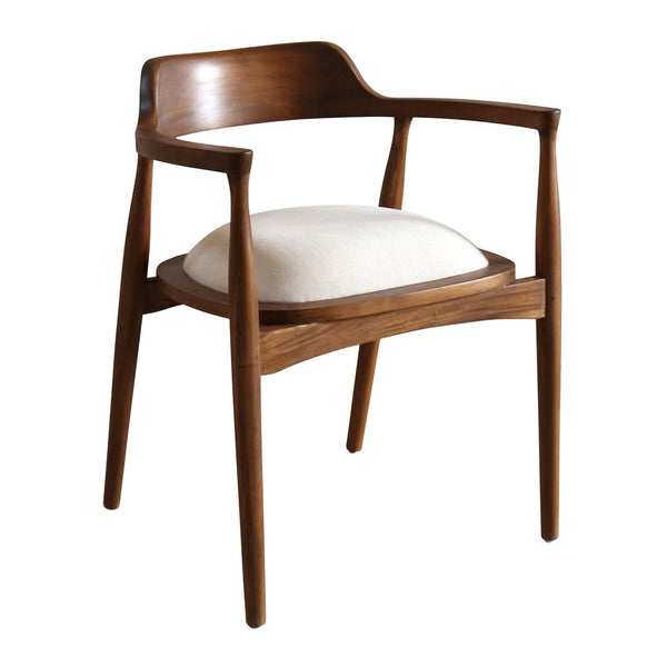 Markus Chair Keat Fabric 57x53x72cm Natural & White
