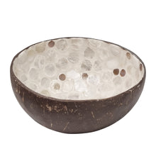 Load image into Gallery viewer, Nacre Spotted Coconut Bowl 14x15x6cm Pearl
