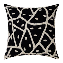 Load image into Gallery viewer, Nera Cushion 50x50cm Black Olive &amp; Ivory
